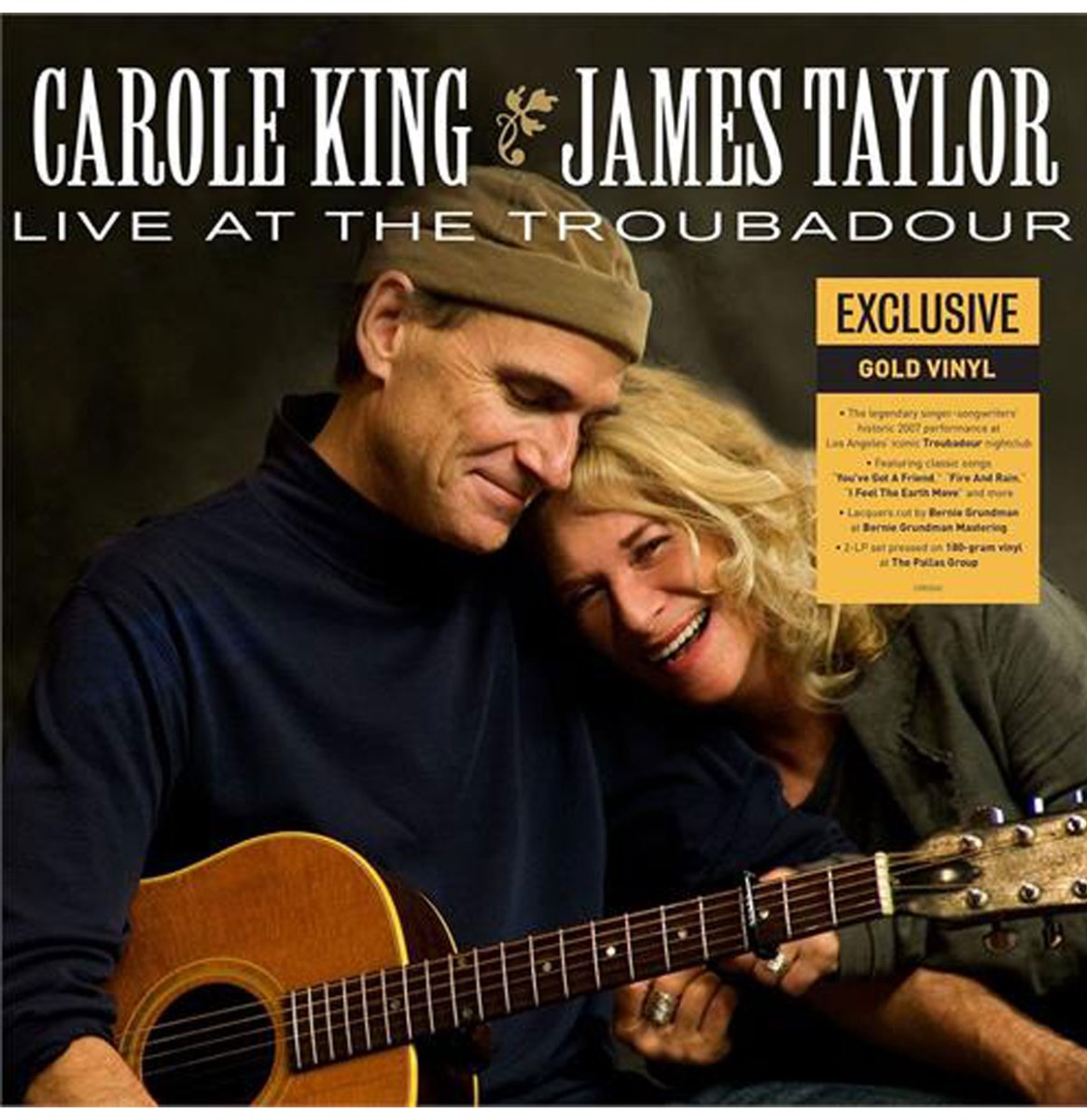 Carole King & James Taylor - Live At The Troubadour (Goud Vinyl) (Indie Only) 2LP