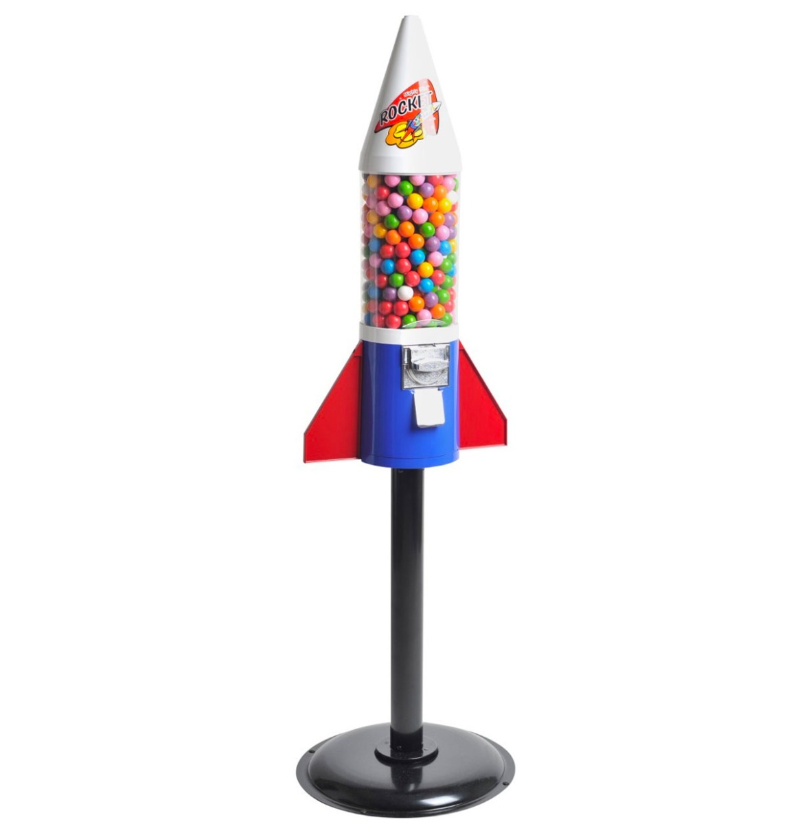 Kauwgomballen Automaat Raket - Inclusief Stand