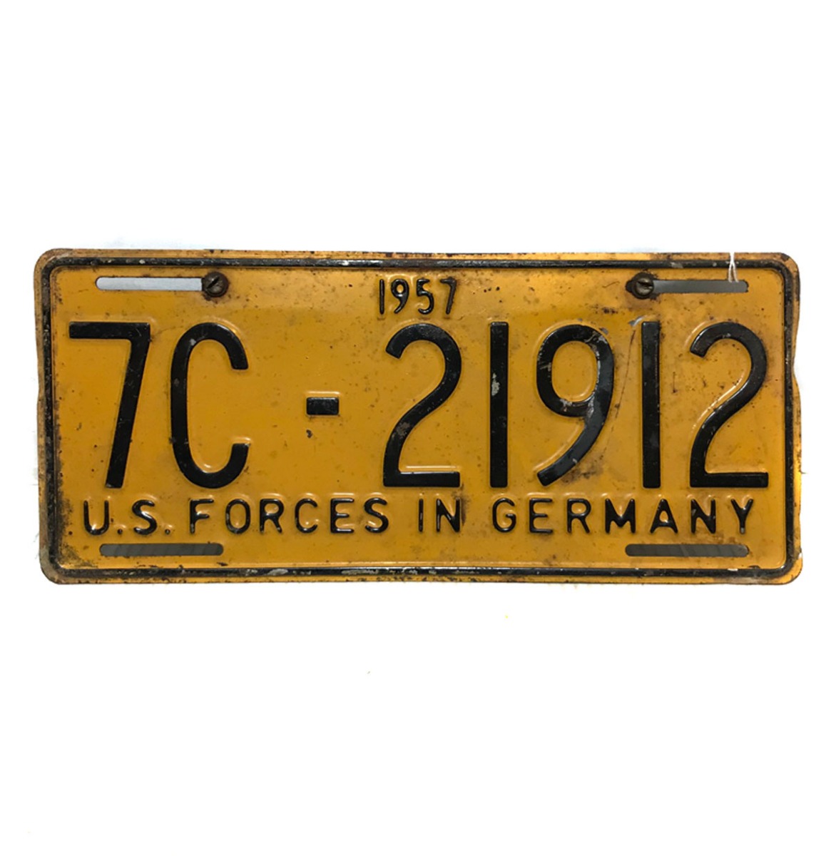 U.S. Forces In Germany Kentekenplaat - Zeldzaam - Origineel - 1957