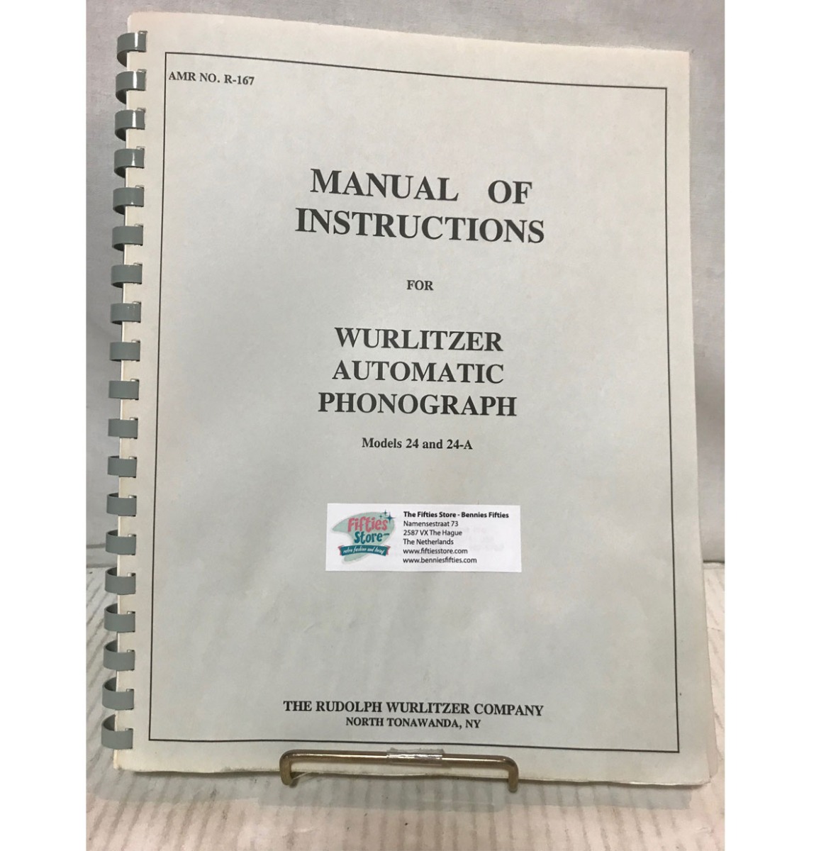 Wurlitzer 24 And 24A Jukebox Manual Of Instructions