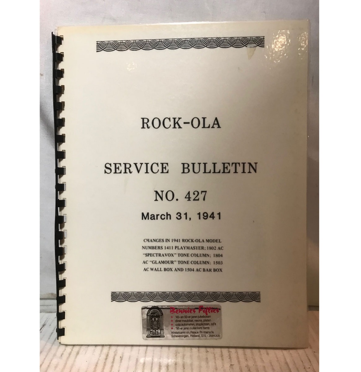 Rock-Ola Service Bulletin March 31, 1941