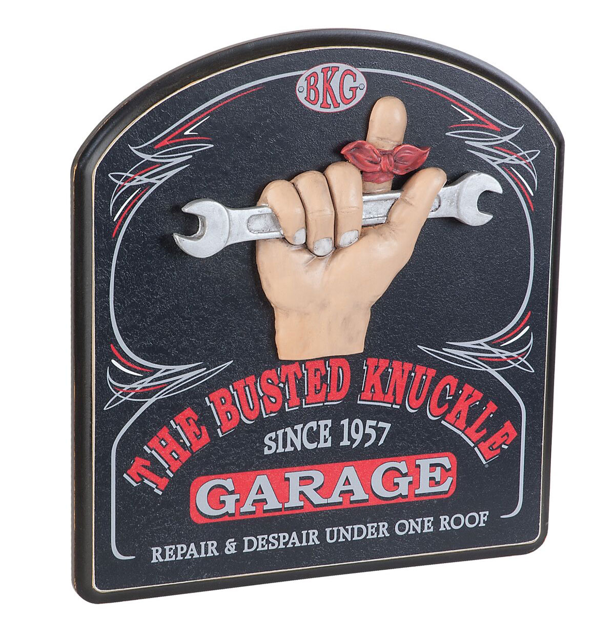 The Busted Knuckle Garage Wand Bord
