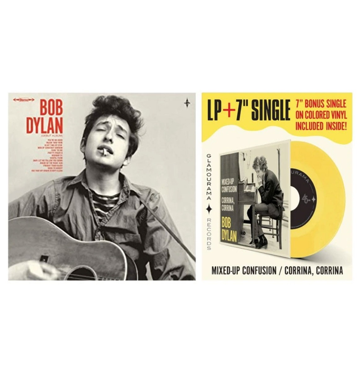 Bob Dylan - Debut Album LP Plus 7" Bonus Single