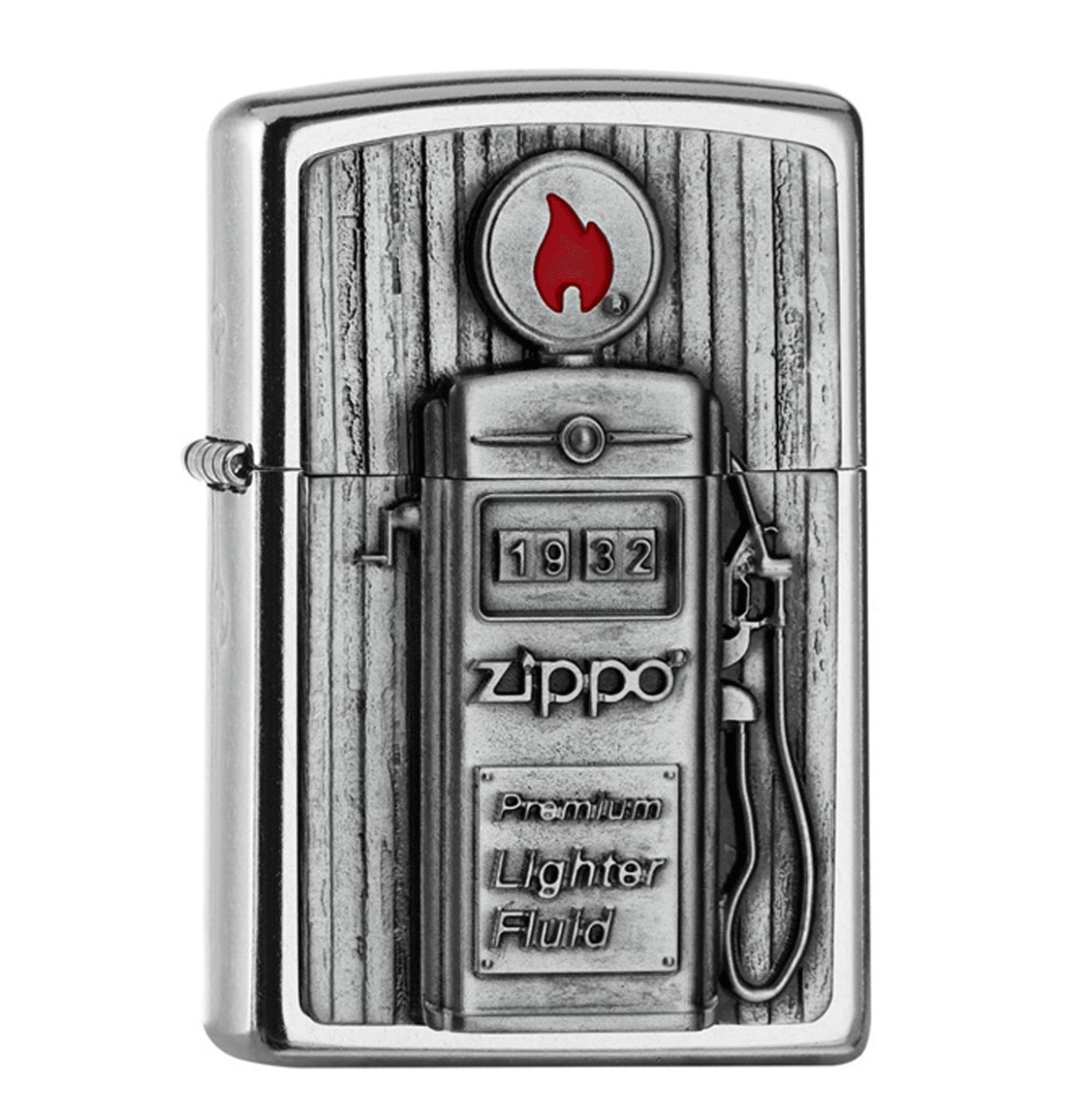 Zippo Aansteker Benzinepomp Embleem 3D
