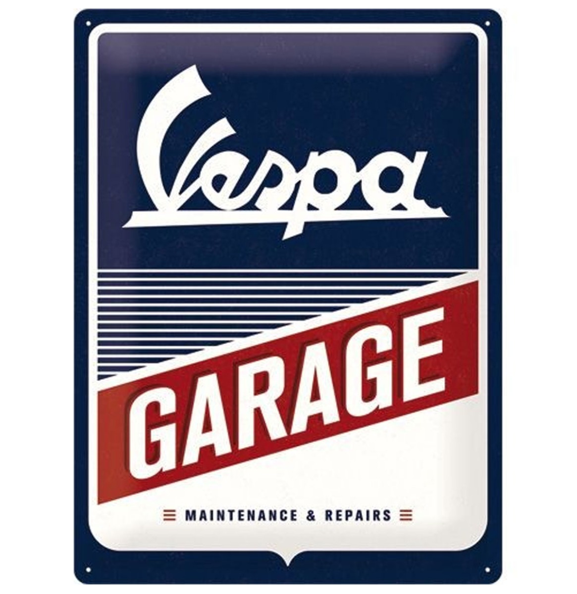 Metalen Bord Vespa Garage 30 x 40 cm