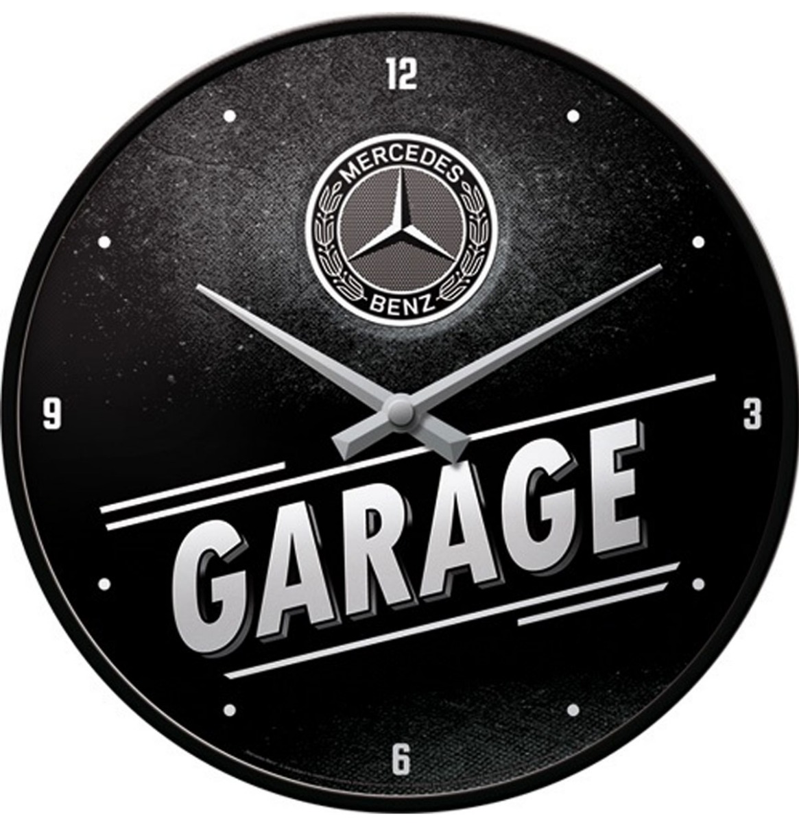 Wandklok Mercedes-Benz Garage