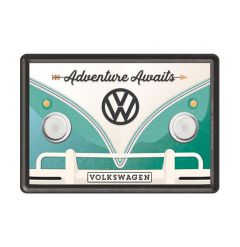 VW Bulli Meet the classics Nostalgie Kühlschrank Magnet-Set 9tlg TinSign MAG36 