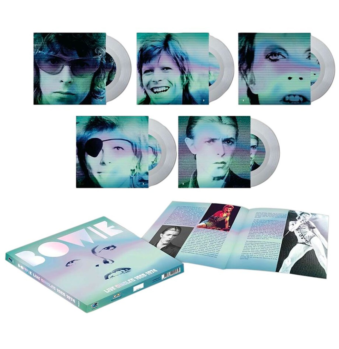 David Bowie - Live Singles 1969-1974 7'' Vinyl Boxset