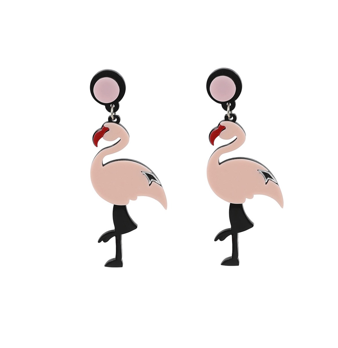 Collectif Pamela Flamingo Oorbellen Roze