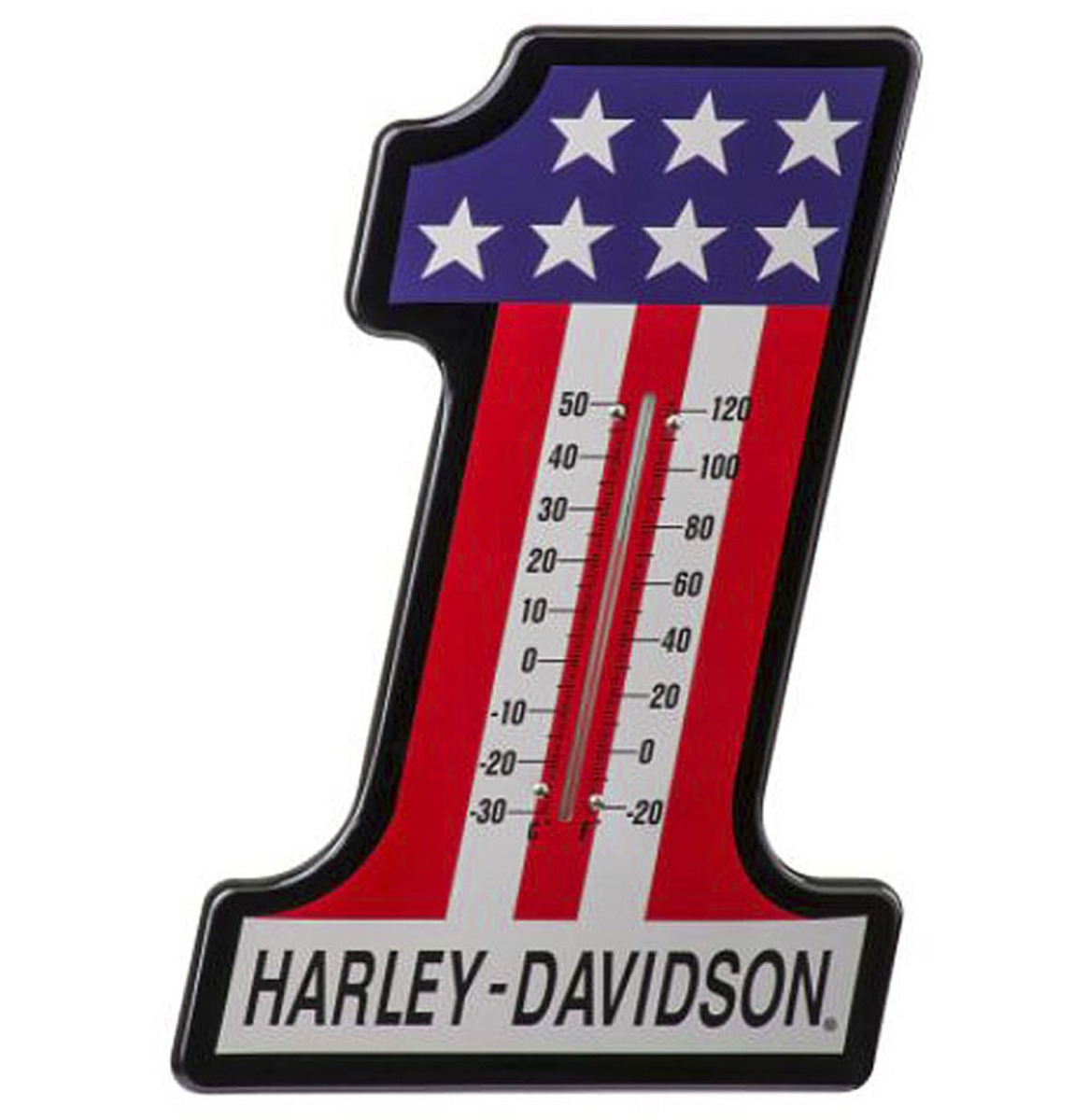 Harley-Davidson #1 Racing Thermometer - Kleurvast Voor Binnen En Buiten