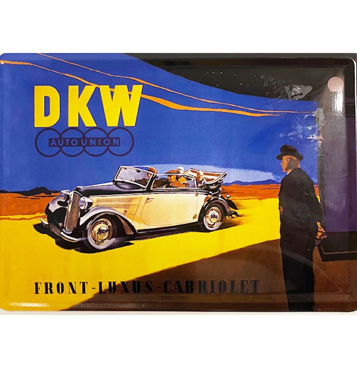 Metalen Postkaart DKW Front-Luxus-Cabriolet