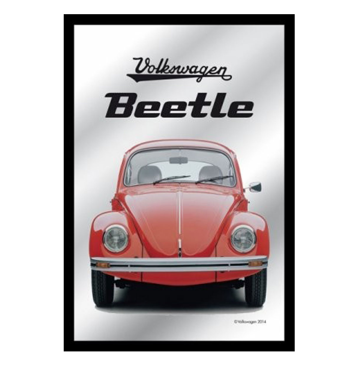 VW Beetle Red Mirror
