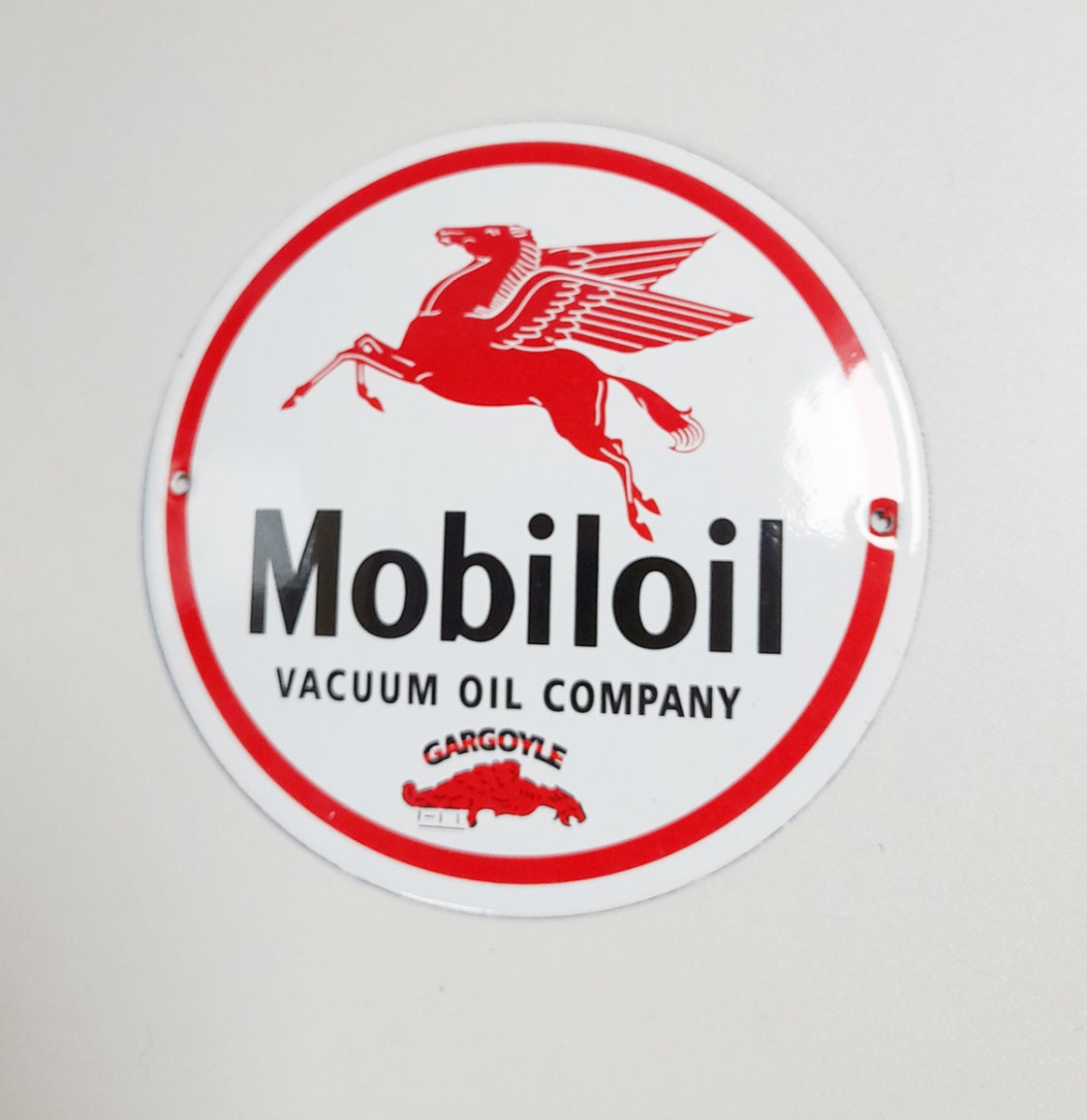 Mobiloil Vacuum Oil Company Emaille Bordje - 13cm ?