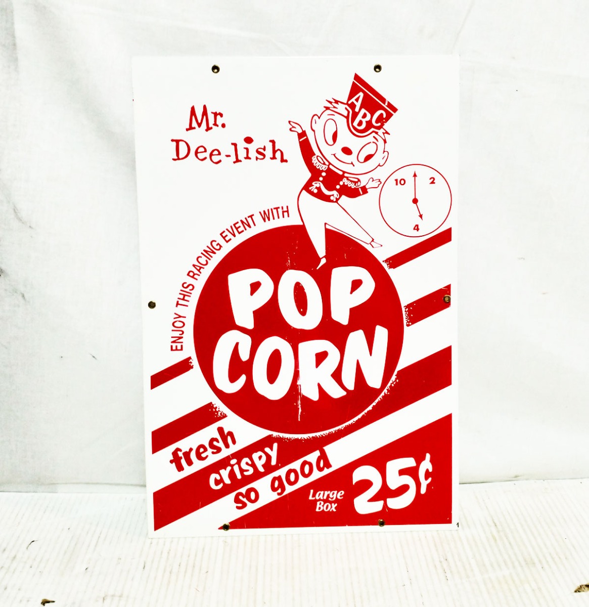 Mr. Dee-lish Popcorn Emaille Bord