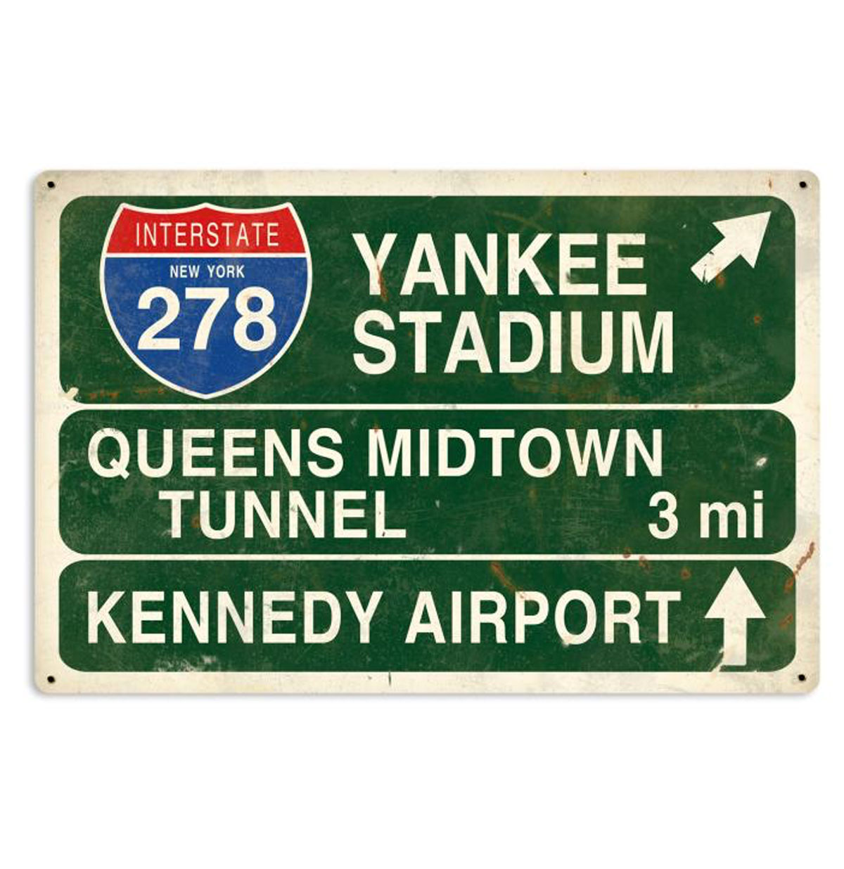 Yankee Stadium New York Highway Zwaar Metalen Bord
