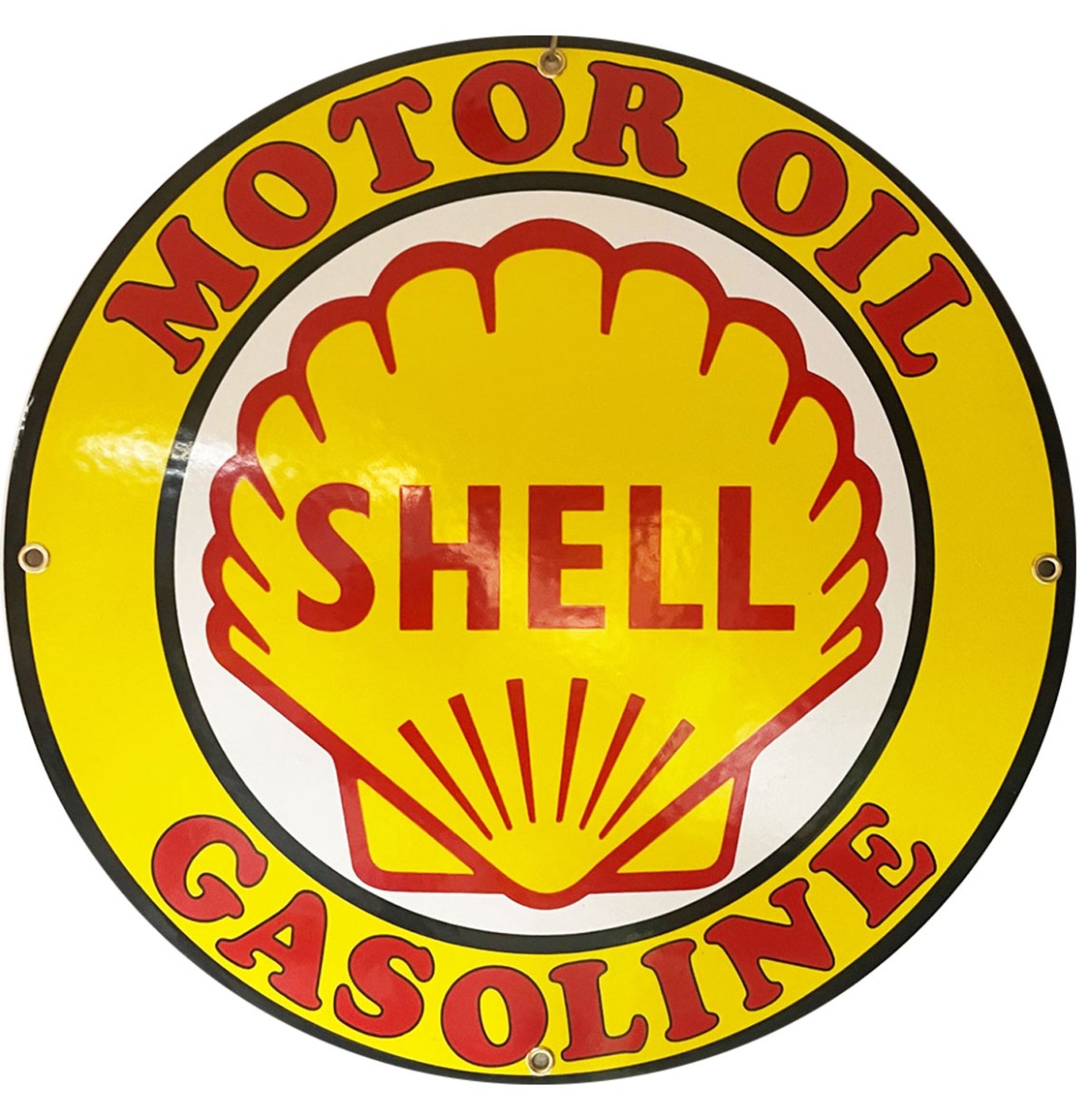 Shell Motor Oil Gasoline Rond Emaille Bord 30 cm