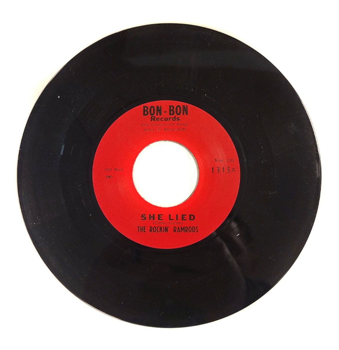 The Rockin' Ramrods: She Lied (Campisi-Linane) / The Girl Can't Help It (Bobby Troupe) Single - Unof