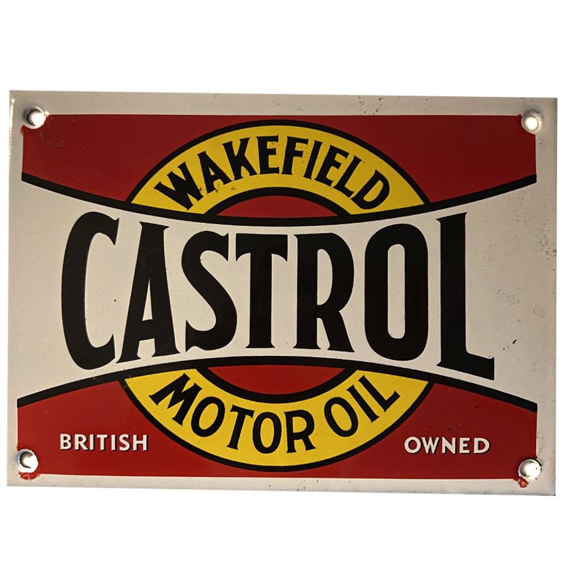 Wakefield Castro Motor Oil Emaille Bord - 15 x 11 cm
