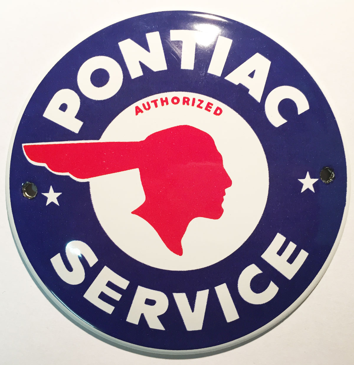 Pontiac Service Emaille Bord