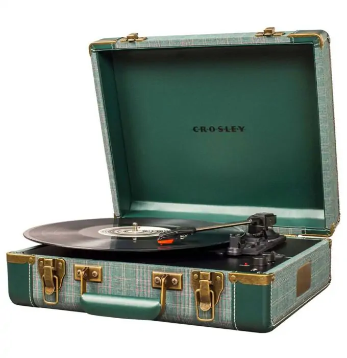 Crosley Executive Record Player With, Crosley Wooden Case Record Player