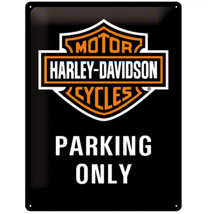 Blechschild groß Harley Davidson Parking,Nostalgie Schild 40 cm,Sheet Sign 
