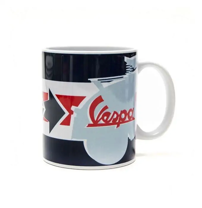 Vespa Servizio Coffee Mug Blue 