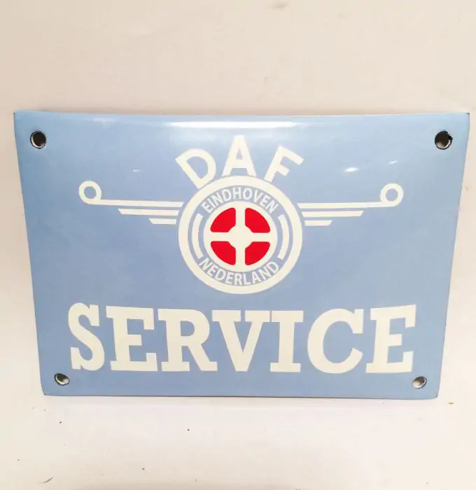 Zeggen Wrak woede DAF Service Emaille Bord - FiftiesStore.nl